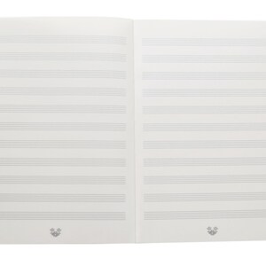 Set regalo manoscritto musicale A4 toscano, diario personalizzato fatto a mano in pelle riciclata italiana, ricaricabile, cioccolato, penna con incisione gratuita immagine 4