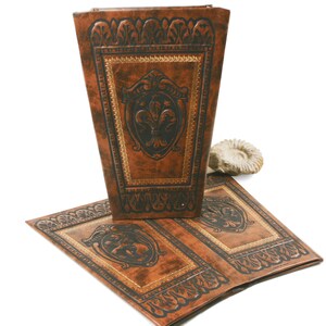 Storia Handmade Waste Paper Basket Regular Classico Chestnut, Waste Paper Bin (31cm x 20cm x 14cm) image 2