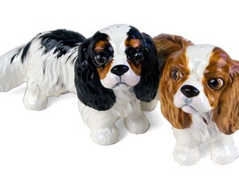 Blue Witch Cavalier King Charles Handmade Cruet Set Mini Black And Tan (6cm x 9cm) An Original Gift Idea! A Great Gift For Dog Lovers!