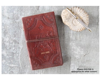 Camel Hide Handmade Leather Journal A5 Camel, Travel Journal (21cm x 15cm x 5cm) Can be Personalised!