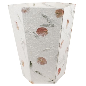 Petal Handmade Waste Paper Basket Vegan Leather, Regular Bougainvillea Waste Paper Bin (30cm x 25cm x 15cm) Can be Personalised!