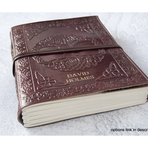 Camel Hide Handmade Leather Journal A5 Tree of Life, Travel Journal (21cm x 15cm x 3cm) Can be Personalised!