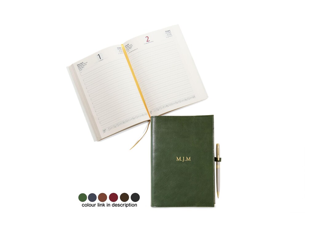 Rustico Notebooks Rustico A5 Planer 2026 Personalisiertes Handgefertigtes Italienisches ...