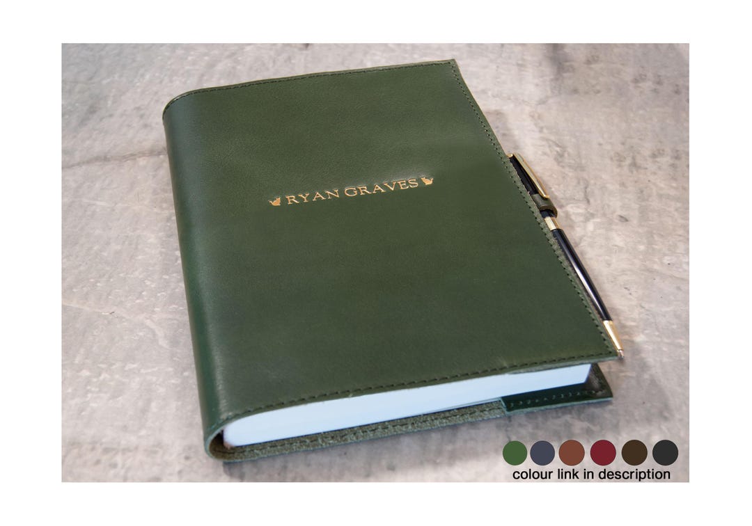 Rustico Notebooks Rustico A5 Refillable Journal Personalised Handmade Italian Full-grain ...