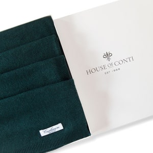 Firenze Cashmere Blend Poncho One size Dark Green ... A luxury gift for ladies of all ages. zdjęcie 6