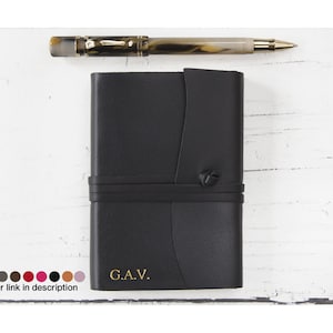 Capri-adresboek handgemaakt Italiaans leerobsidiaan, klein (13 cm x 9 cm x 2 cm) kan worden gepersonaliseerd!