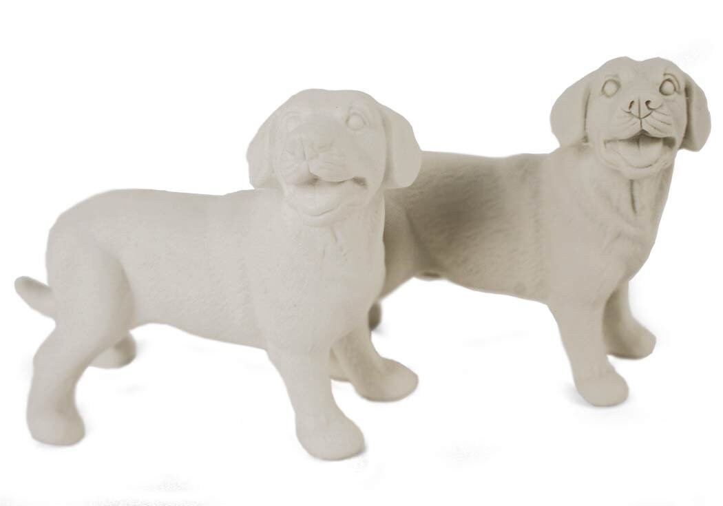 Orgineller Keramik Anhänger mit einem Labrador, Andenken Hund