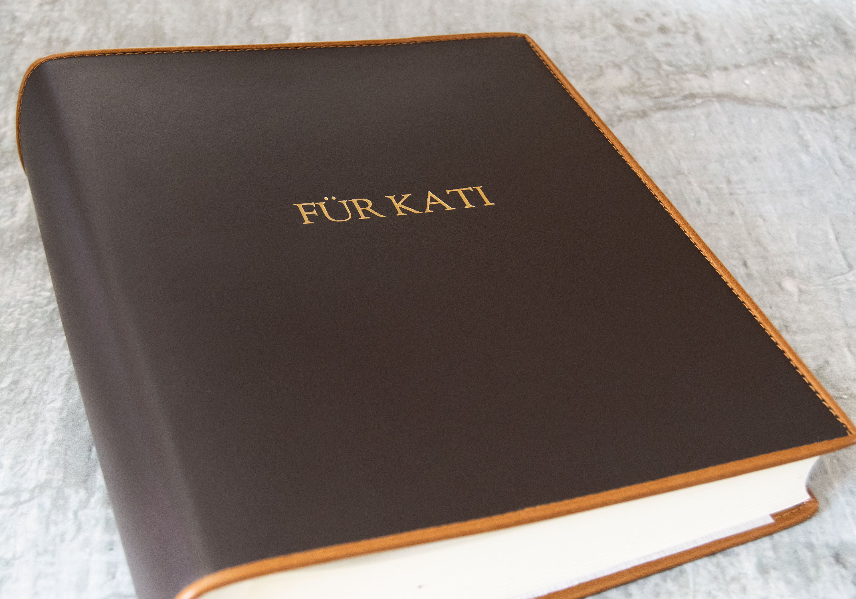 Cortona Handmade Italian Leather Photo Album Medium Chocolate Etsy