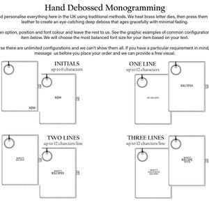 Acuto A5 Refillable Journal Presentset Personligt Handgjort Reseanteckningsblock i Italienskt Läder Marinblått (22 x 16 cm) Gratis Initialer & Gratis Gravyrpenna! bild 8