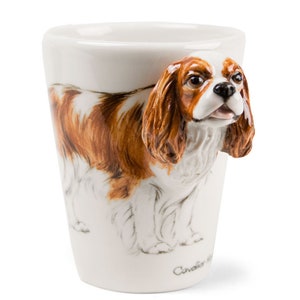 Blue Witch Cavalier King Charles Handmade Coffee Mug 8oz Blenheim (10cm x 8cm) An Original Gift Idea! A Great Gift For Dog Lovers!