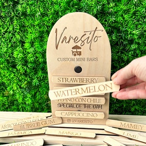 Interchangeable Menu | Custom Menu | Small Buisness Menu | Wooden Menu ...