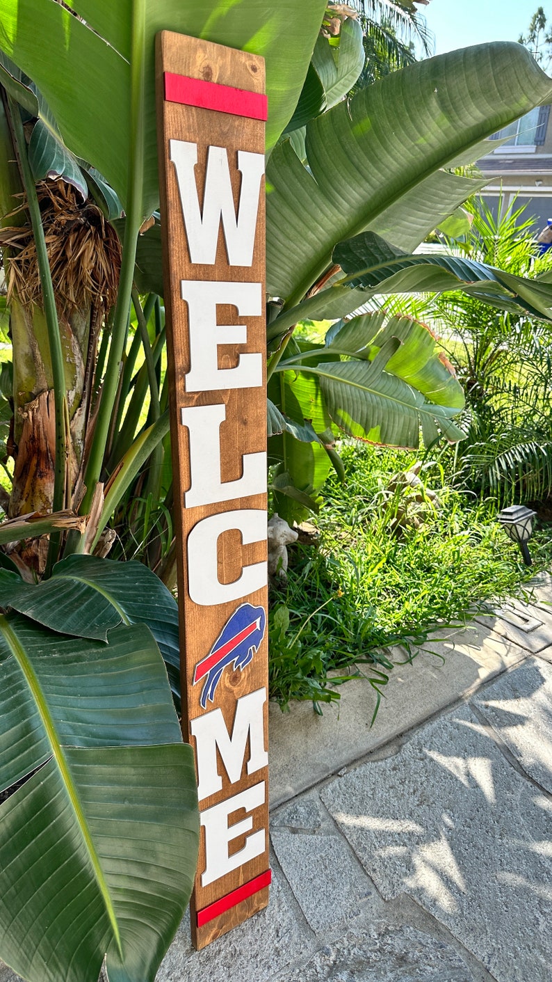 Buffalo Bills Welcome Sign Leaner image 10