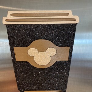 Disney Starbucks Coffee Inspired Large Magnets interchangeable piece image 6