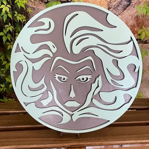 Madame Leota Disney Haunted Mansion Wooden Sign Crystal Ball rare find unique