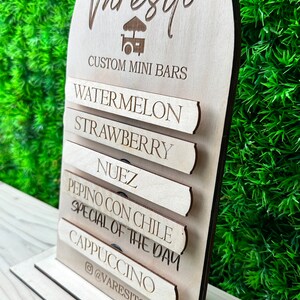 Interchangeable Menu | Custom Menu | Small Buisness Menu | Wooden Menu ...