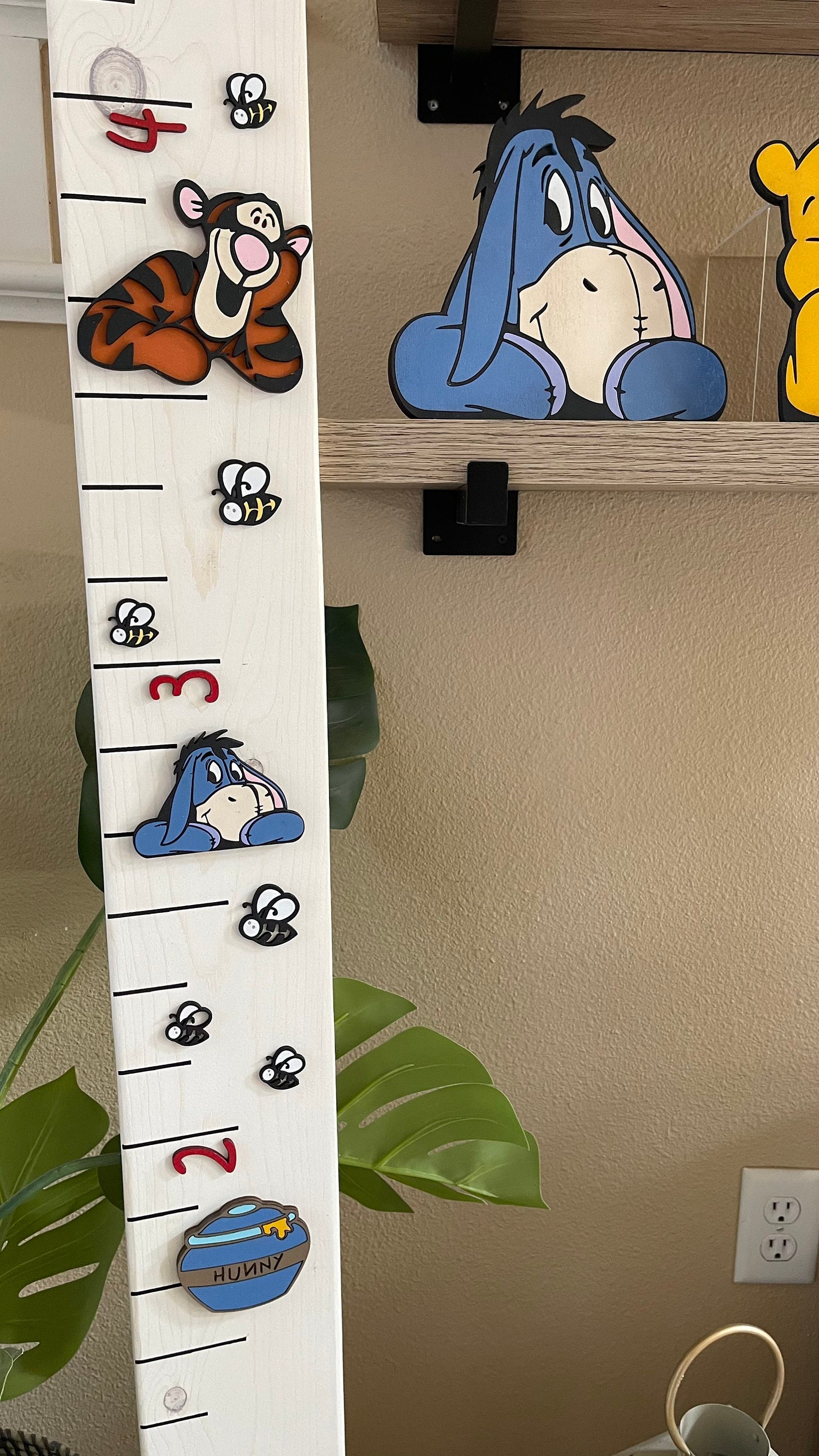 Winnie the Pooh Growth Chart Disney Inspired Etsy