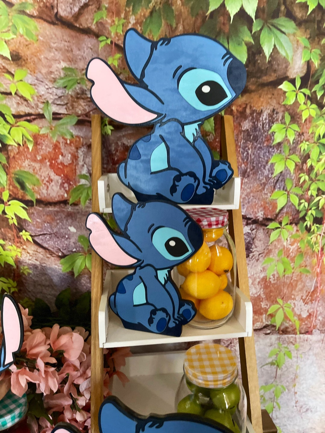 Disney Kawaii Stitch anime figure pin clothing decoration badge Stitch  action figure DIY backpack decor children's toys gifts