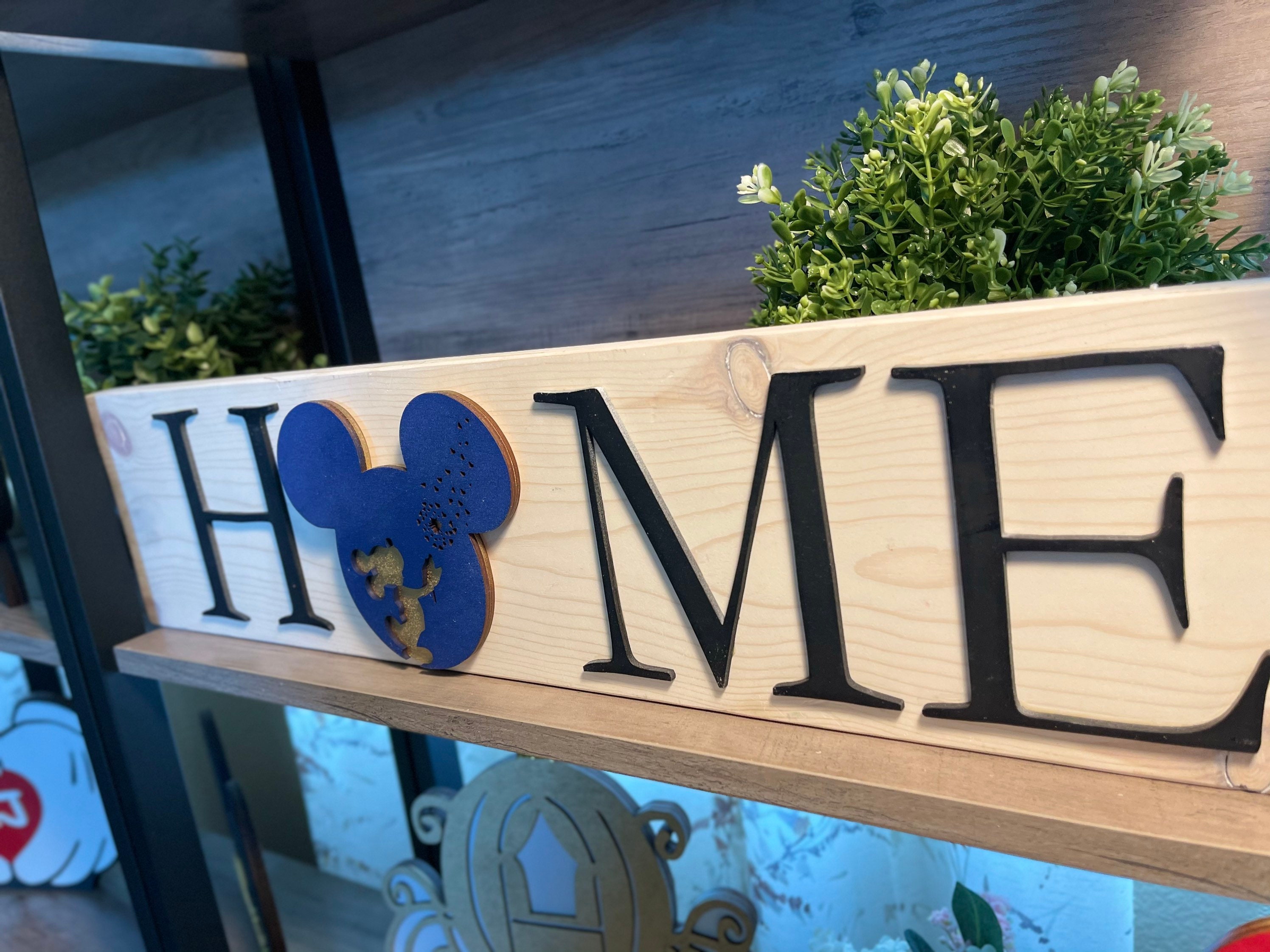 Mickey Dandelion Make a Wish Home Sign Disney Ears Etsy