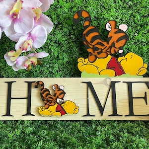 Tigger pinned Pooh  Magnets Or Large Decor only Disney inspired interchangeable piece