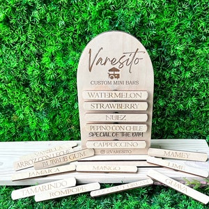 Wechselbares Menü | Benutzerdefiniertes Menü | Kleines Menü | Menükarte aus Holz
