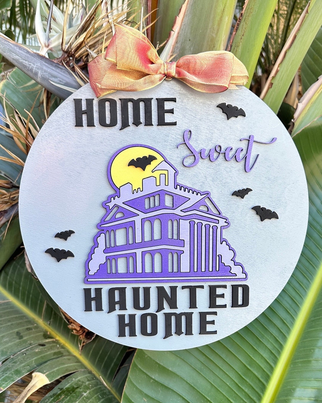 Haunted Mansion Home Sweet Home Door Hanger Home Decor Disney Inspired ...