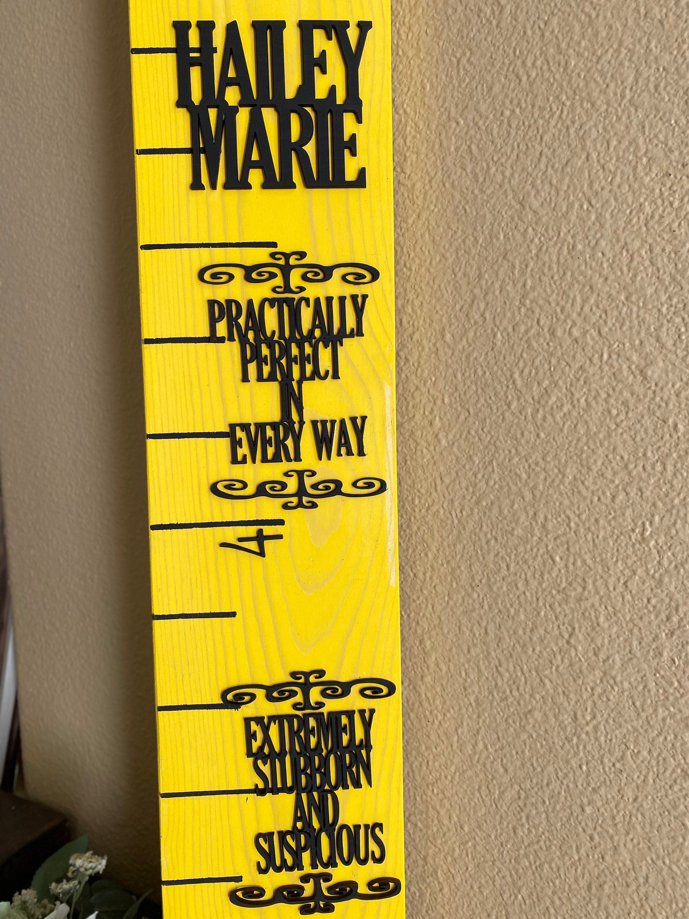 Mary Poppins Measuring Tape Ruler Growth Chart Disney Inspired Etsy UK