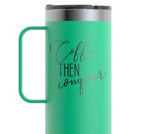 RTIC 20oz Travel Coffee Cup Personalized Coffee Coffee Coffee Laser Engraved Coffee Cup. Morning Vibes.Custom Coffee Cup