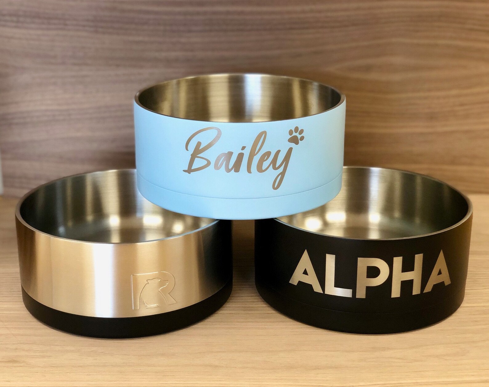 RTIC Dog Bowl Laser Engraved Custom Dog Bowl Engraved Etsy