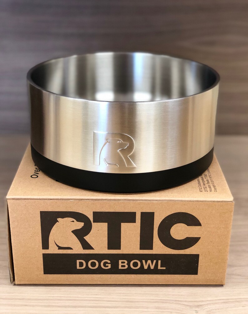 RTIC Dog Bowl Laser Engraved Custom Dog Bowl Engraved Etsy