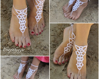 Barefoot Sandals,Mommy and me Crochet Barefoot sandals,Anklet,Beach barefoot sandals,Bridesmaid gift,Wedding Barefoot Sandals,Bridal Jewelry