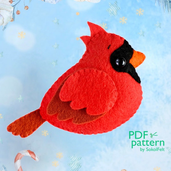 Felt Bird Pattern Etsy