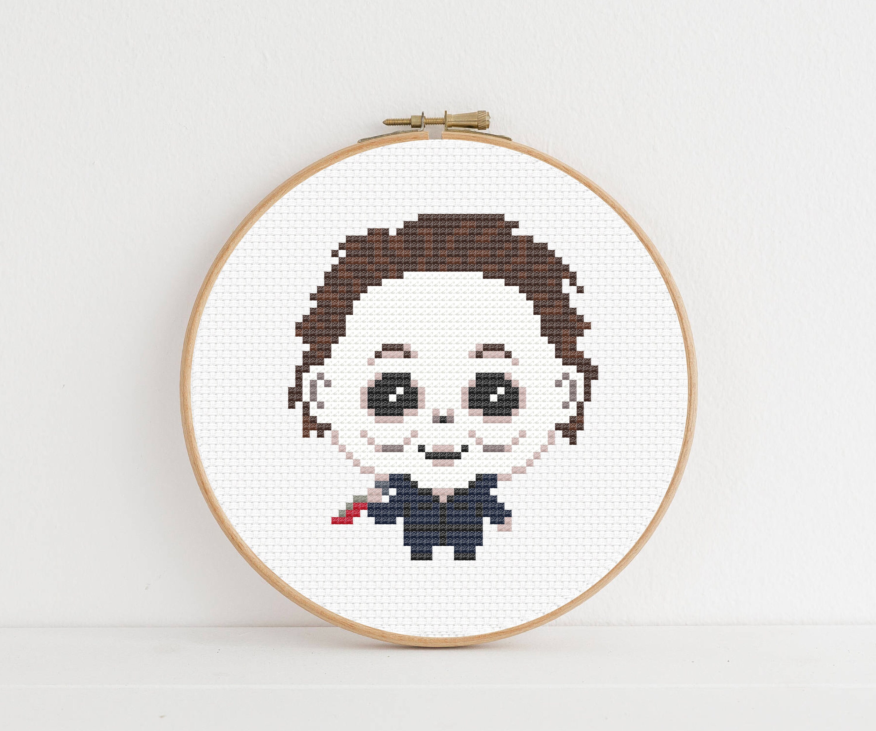 Slasher Drawing Outline Pattern Halloween Slasher Movie Cross Stitch Patterns: Horror Villains (PDF ...