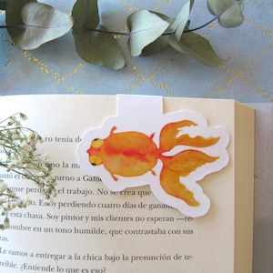 Aimant de signet de poisson rouge, aimant de poisson rouge, signet de poisson, cadeau pour de femmes, accessoires livre, meilleur ami cadeau