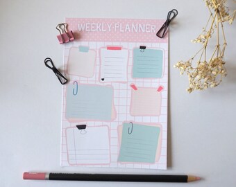 Sticker sheet Wochenplan, Planer & Kalender Sticker | Journal Sticker | Aufkleber für jeden Tag, Weekly planner sticker sheet