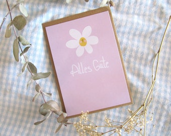 Carte d'anniversaire pour vous, toutes les meilleures cartes, belle carte cadeau, carte pour petite amie, carte d'anniversaire douce, carte de vœux fleur, salutation