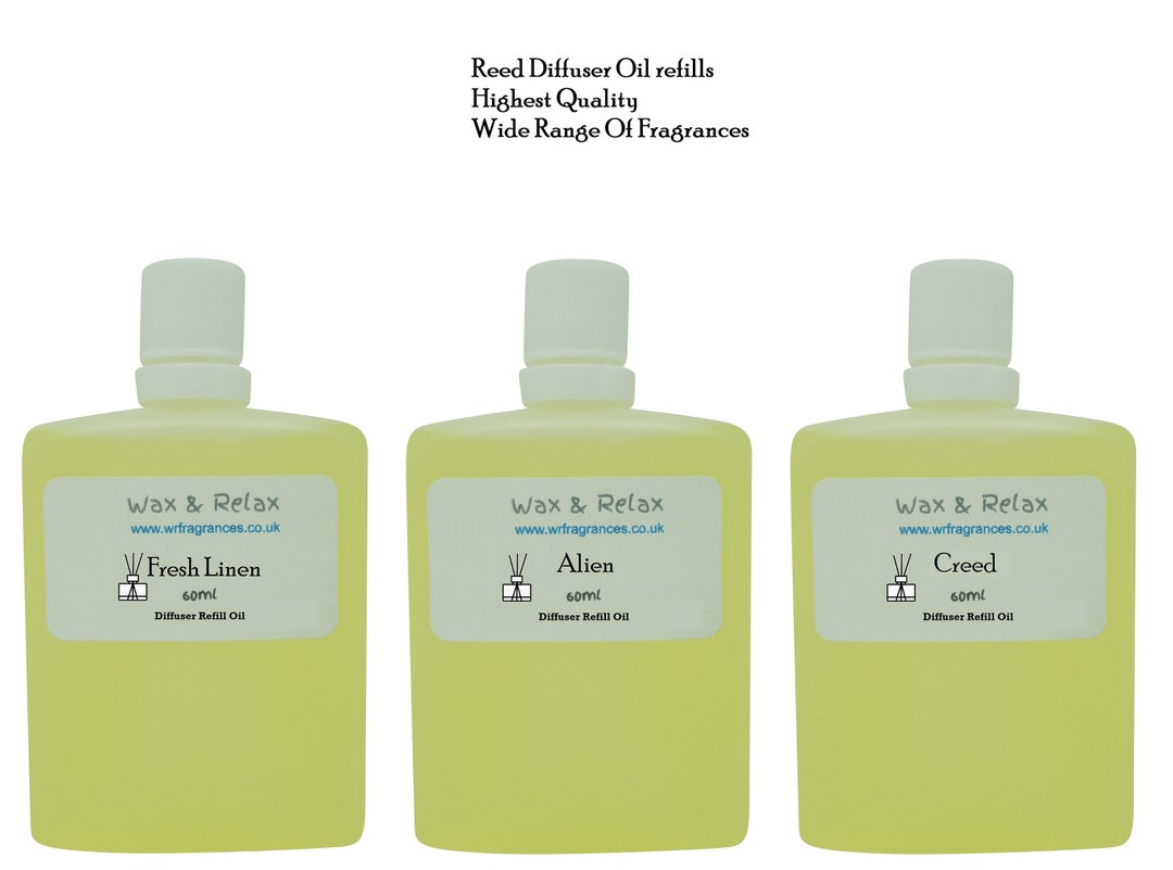 Reed Diffuser Oil Refill Fine & Designer Fragrances Highly Potent Vegan