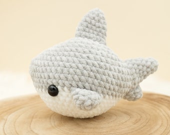 Crochet Shark Plushie, Baby Plushie Amigurumi Shark, Shark Soft Crochet Toys, Nursery Decor Shark, Baby Shower Gift Shark Plushie, Shark Toy