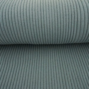 Coarse knit cuffs dark mint