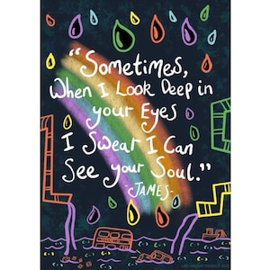 Sometimes - James (A4)  Art Print
