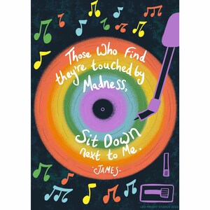 Sit Down - James (A4) Art Print