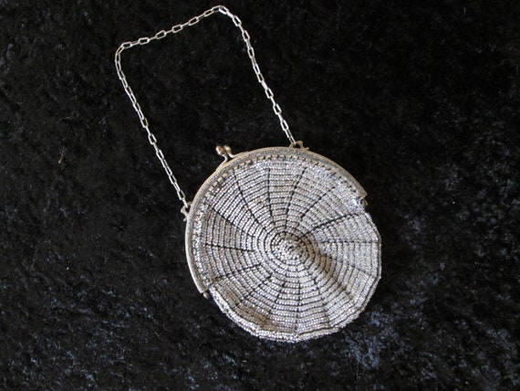 Edwardian Glass Mini Beaded Purse