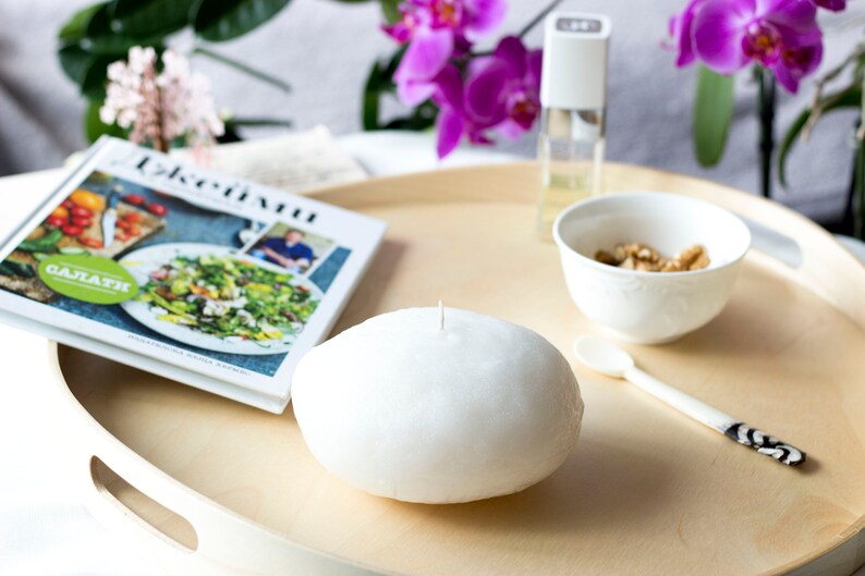 Original Home accessory Scented Candle Unique gift Fancy decoration Big Stone Candle Set Black and White Stone candles