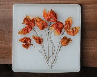 Dried flowers Scented picture Wax picture