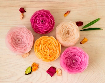 Set 5 Scented /handmade each petal/ Rose candles