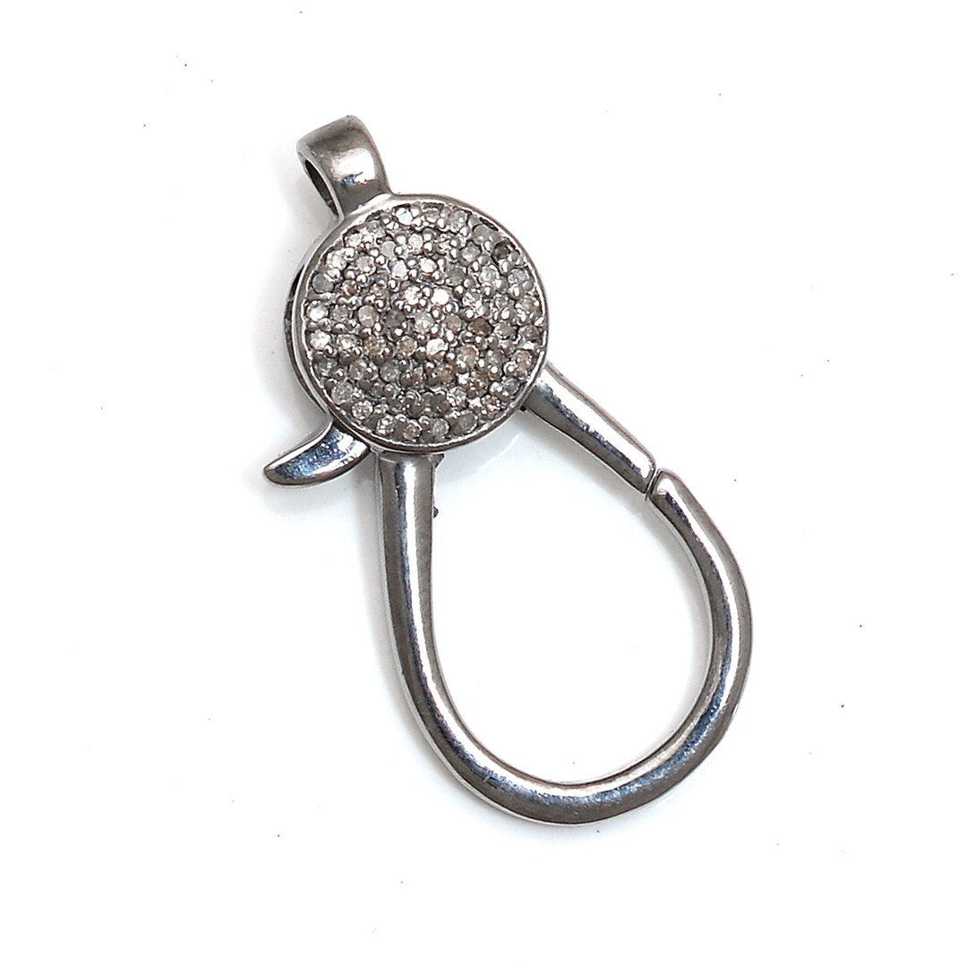 Pave Diamond Lobsters Clasp,pave Diamond Clasp, Jewelry Components