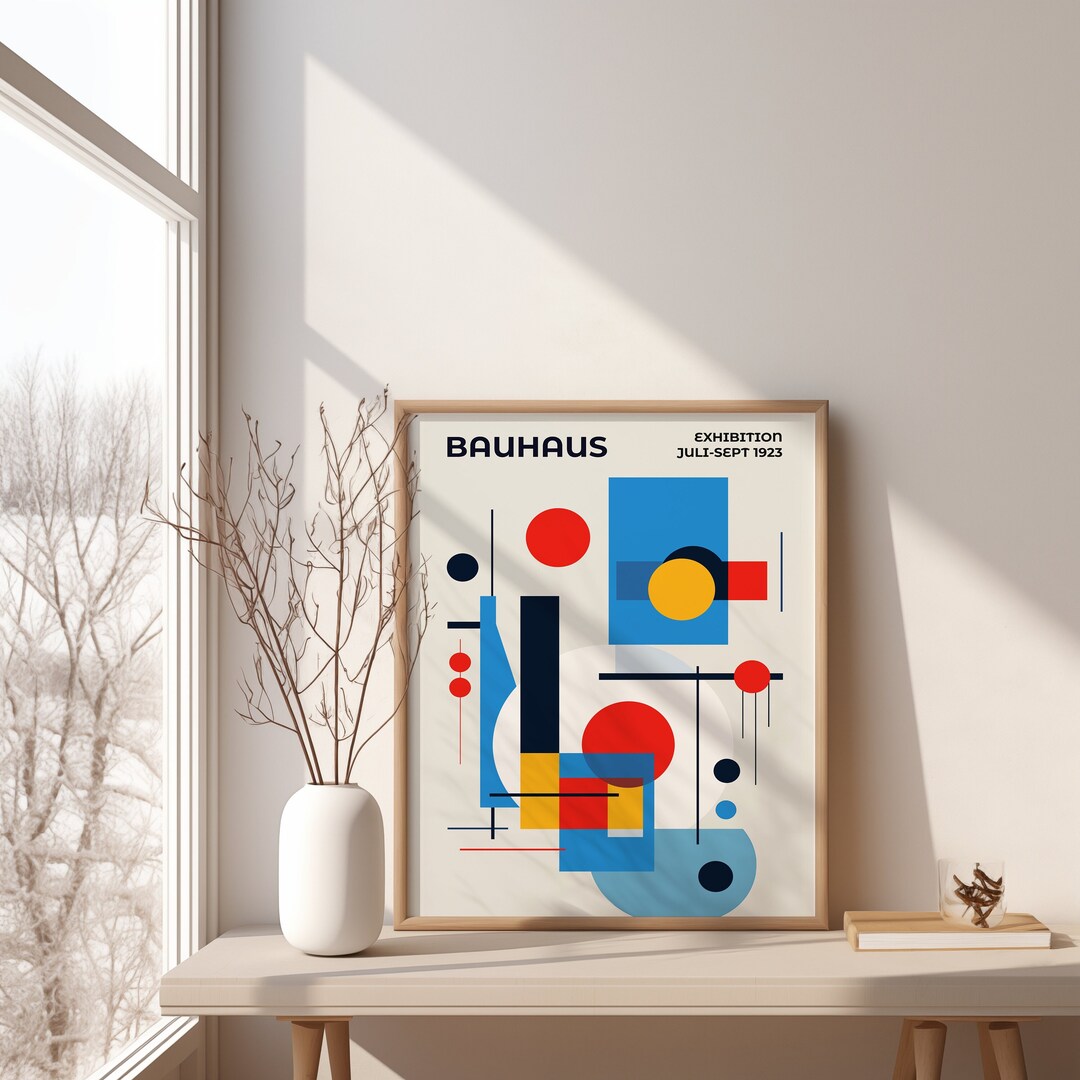 Bauhaus Wall Art Print, Bauhaus Poster Print to Download, Bauhaus ...
