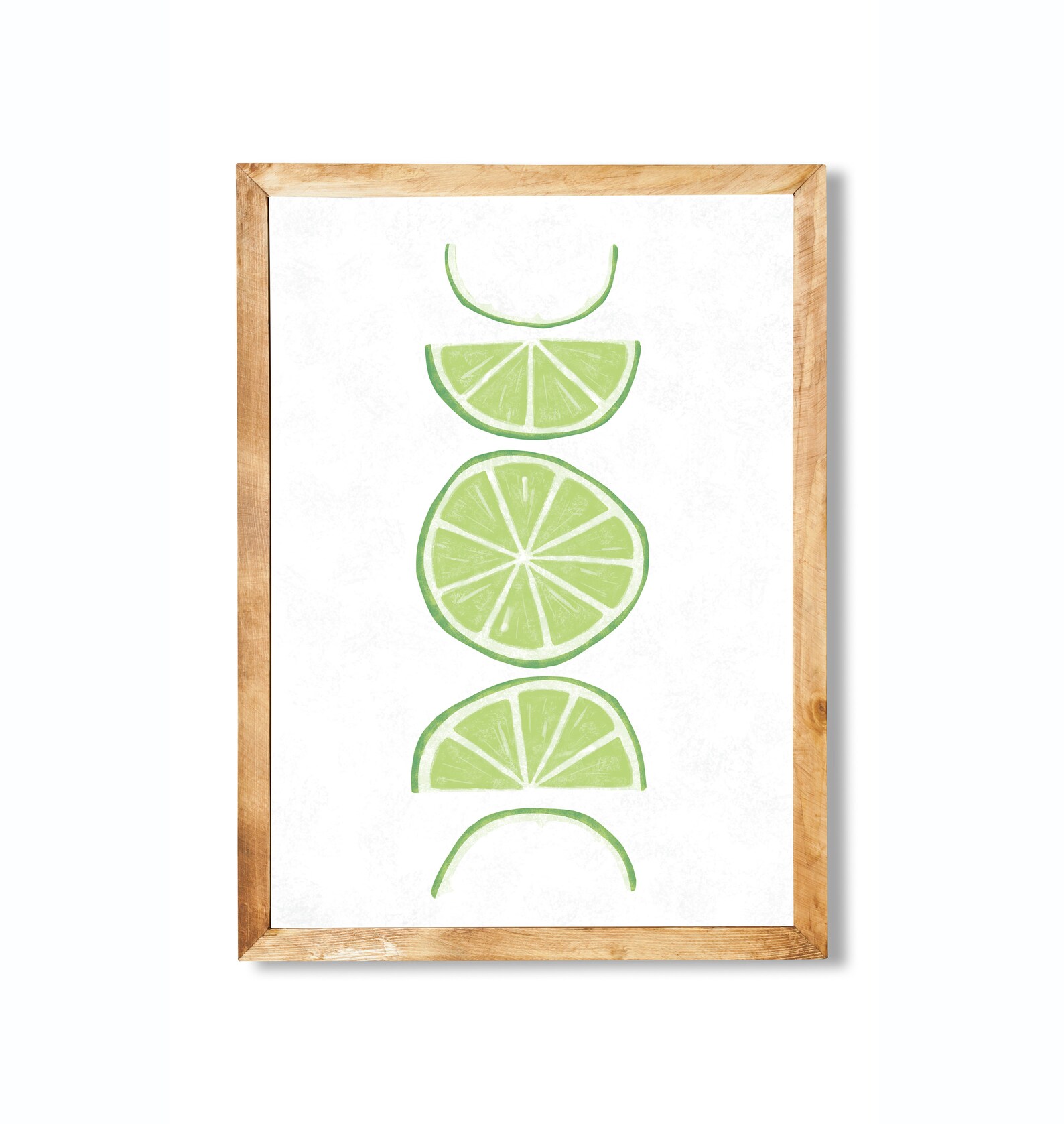 Lime Slices Print for Kitchen Wall Art Lime Wall Art Lime Etsy