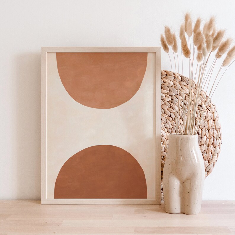 Burnt Orange Print Printable Wall Art Terracotta Print Etsy
