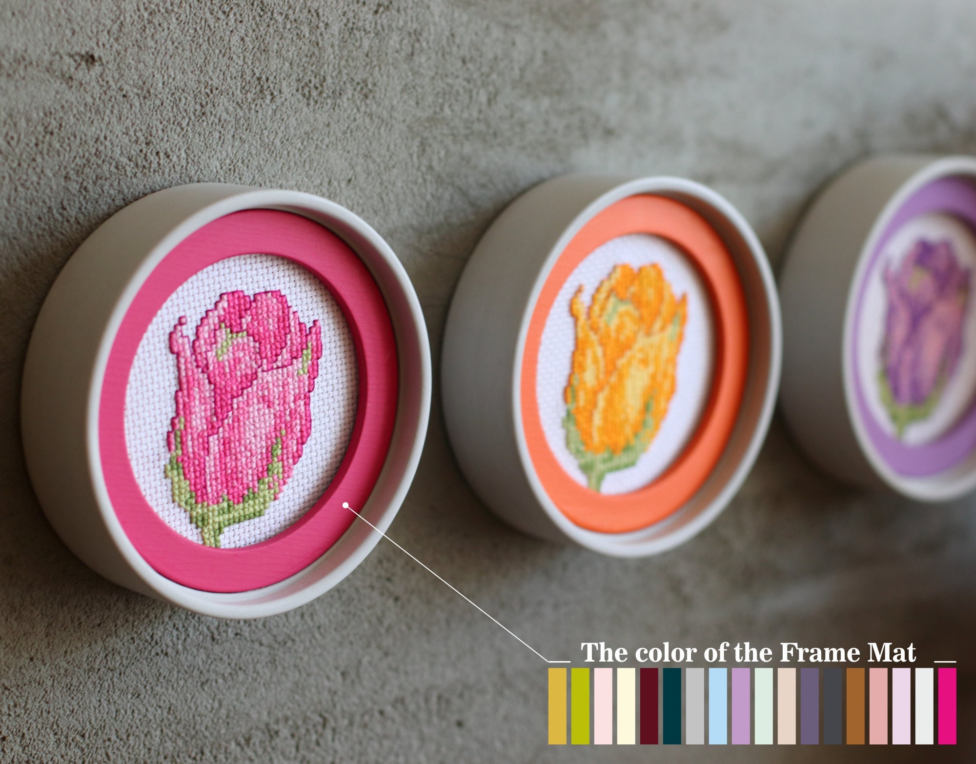 Round frame for embroidery Embroidery frame Cross stitch Etsy