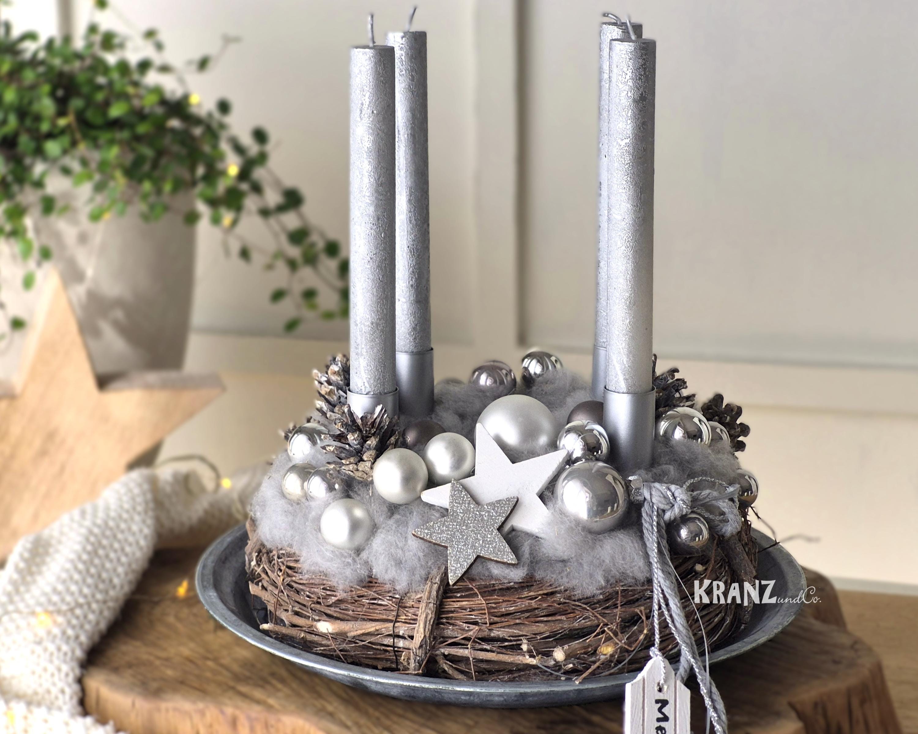 Adventskranz gray